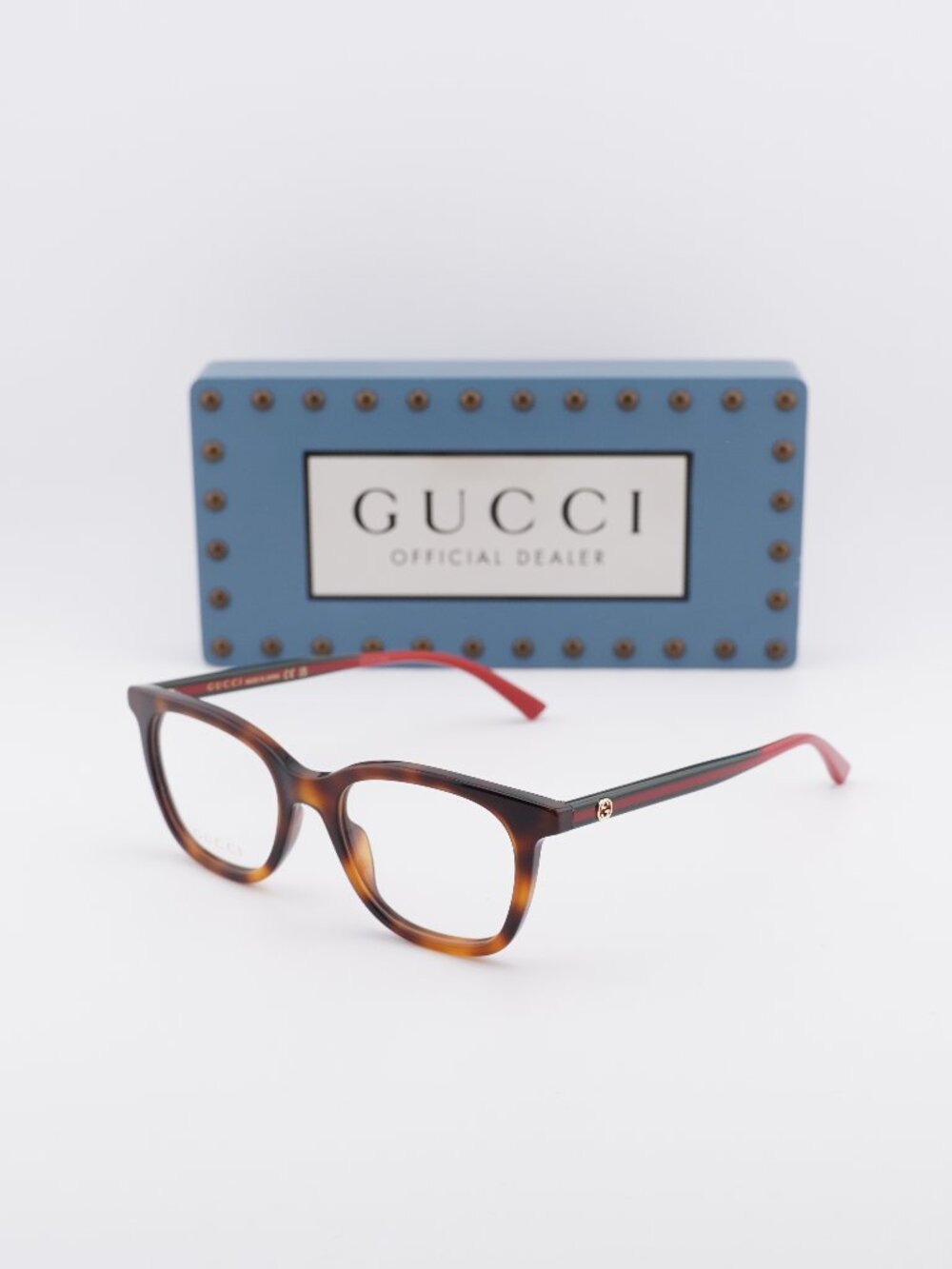 Gucci GG1864O 002 Square Eyeglasses 50mm - Havana